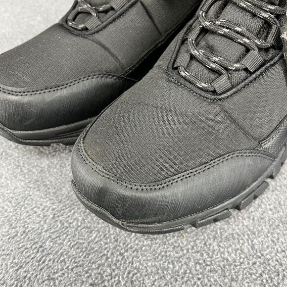 SHULOOK Hiking Boots Mens 9.5 Black Waterproof Mid Boots Non-Slip Comfortable - Picture 9 of 16